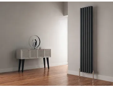 Radiator de design CARISA, colecția TALLIS DOUBLE, 1800x470 mm, NEGRU