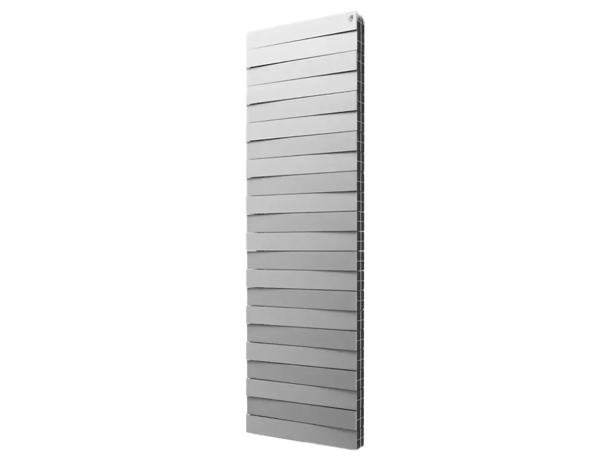 Calorifer bimetal Royal Thermo PianoForte Tower Silver Satin 18 sec.
