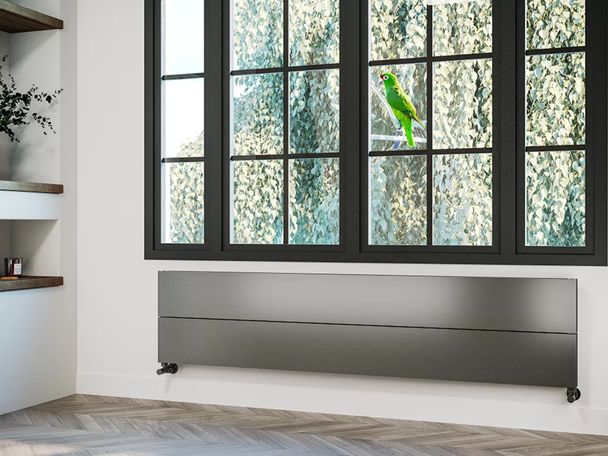 ALUMINUM HORIZONTAL RADIATOR WEI DOUBLE HRZ inaltimea 800 mm. latimea 404 mm. alb mat