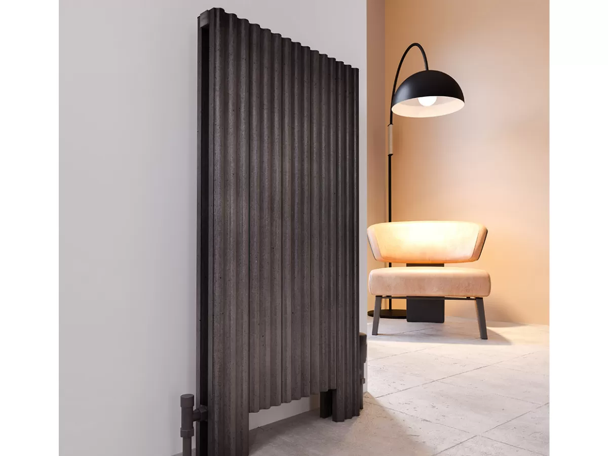 FLOOR STANDING ALUMINUM RADIATOR FIONA DOUBLE LUX inaltimea 200 mm. latimea 199 mm. alb mat