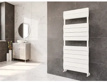 Uscător de prosoape de design LOJIMAX colecția LIA DOUBLE 700x500 mm, Alb