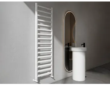 Uscător de prosoape de design CARISA, colecția LARA L, 1200x485 mm, ALB