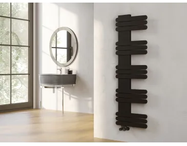 Uscător de prosoape de design LOJIMAX colecția NUMMO 1120x500 mm, Negru