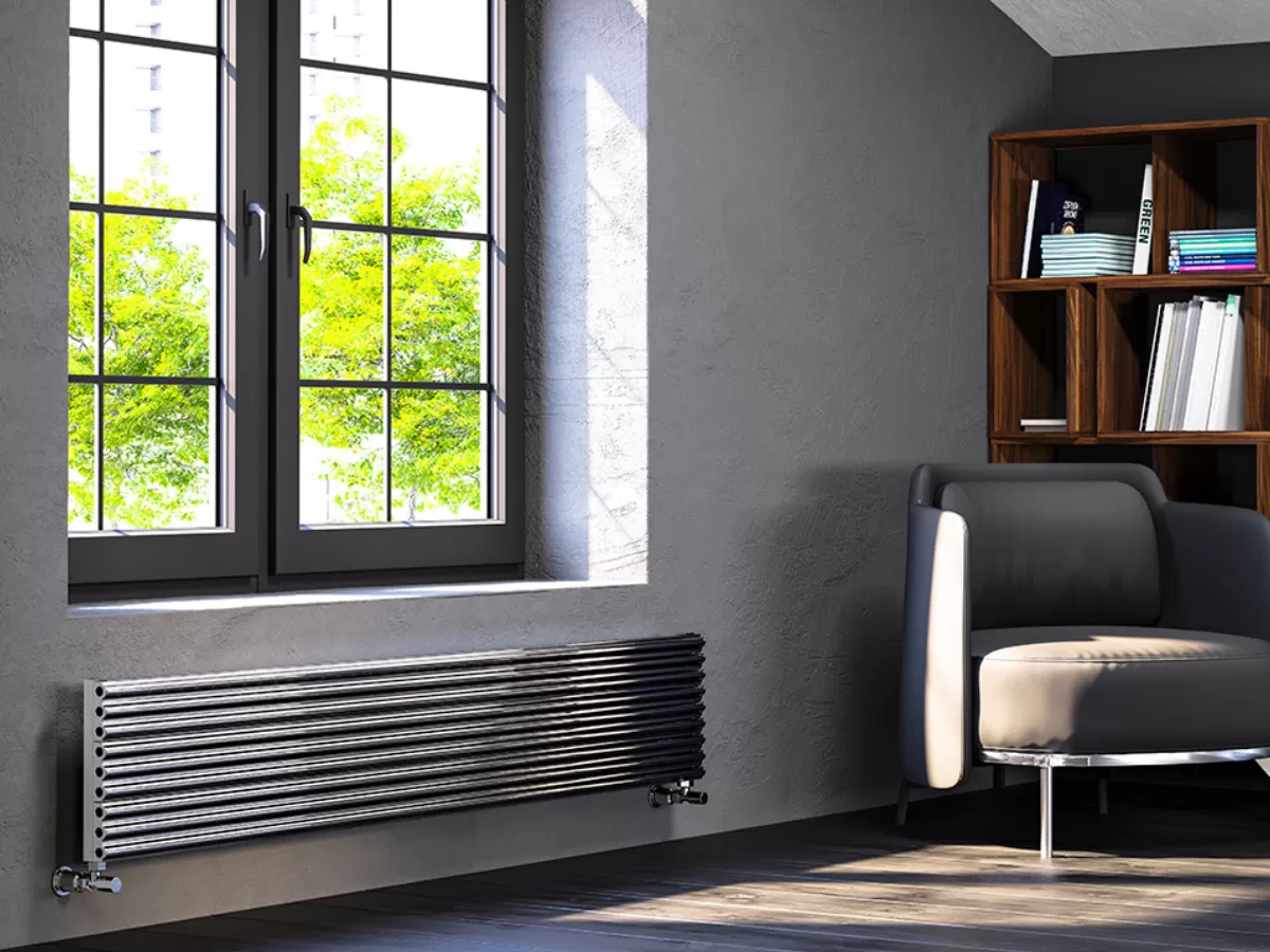 ALUMINUM HORIZONTAL RADIATOR FIONA HRZ inaltimea 800 mm. latimea 299 mm. alb mat