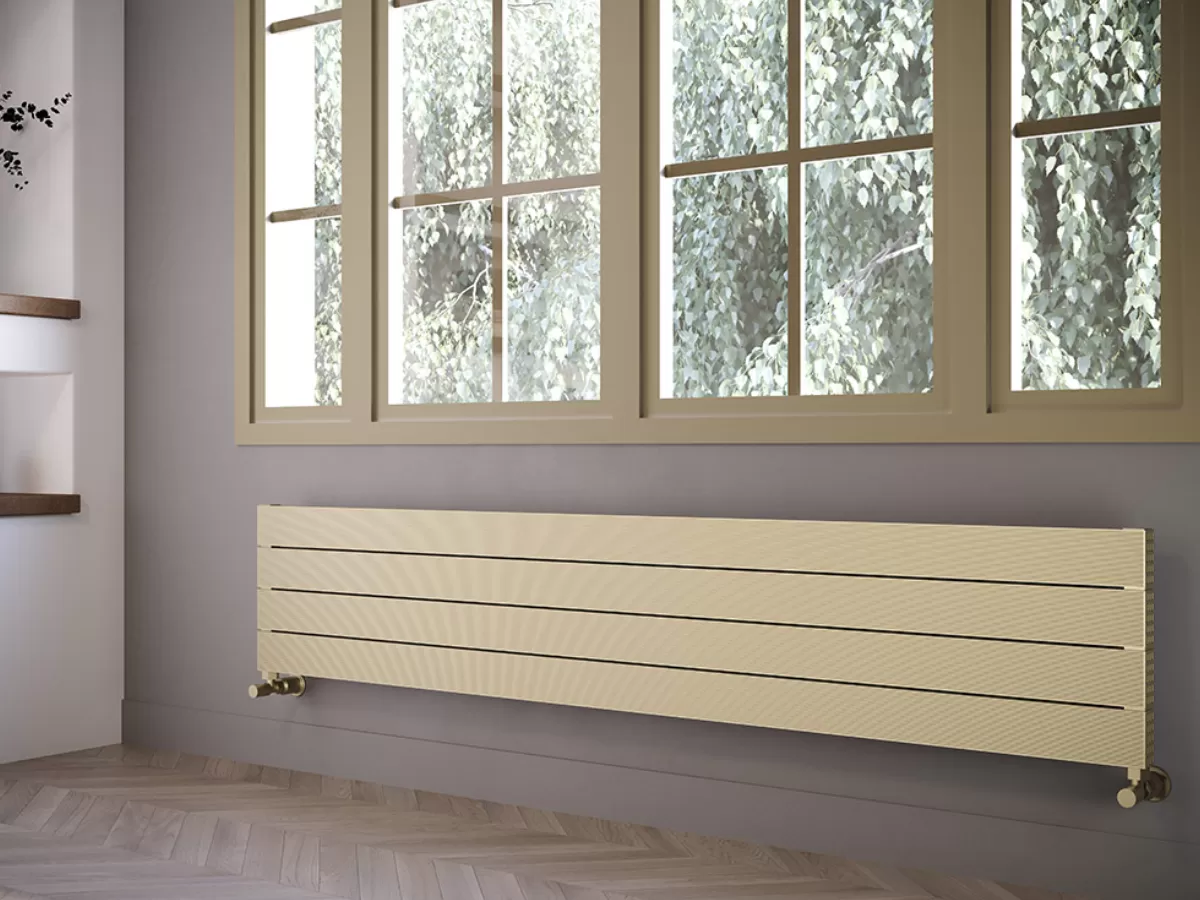 ALUMINUM HORIZONTAL RADIATOR BIANCO HRZ inaltimea 900 mm. latimea 332 mm. alb mat