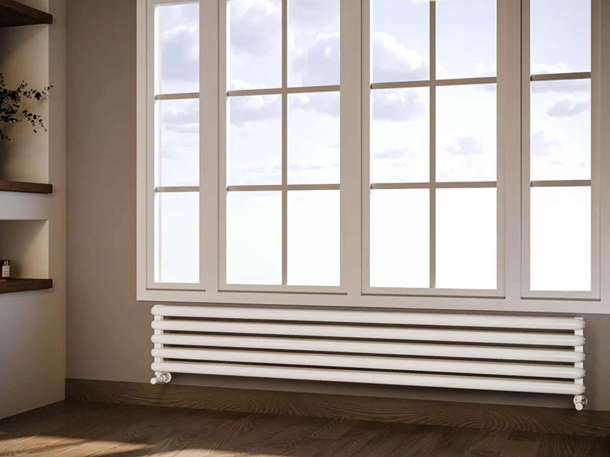ALUMINUM HORIZONTAL RADIATOR CAST HRZ inaltimea 800 mm. latimea 280 mm. alb mat