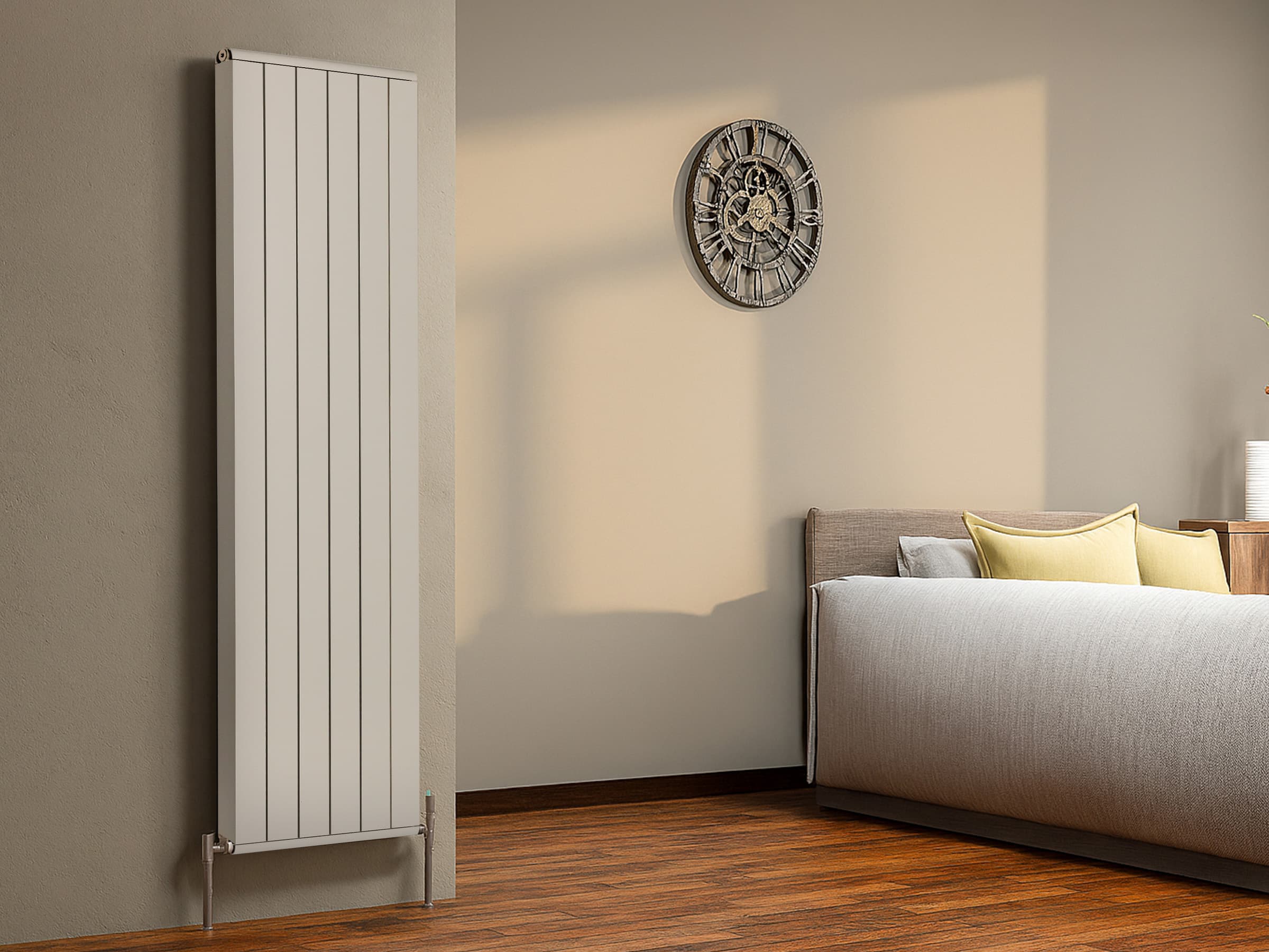 Calorifer decorativ LOJIMAX, colectia  LOVA LINE высота 400 mm. ширина 1676 mm. RAL luciu Lemon