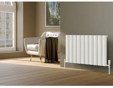 Radiator de designer LOJIMAX colecția OTIS 500x1036 mm, Alb