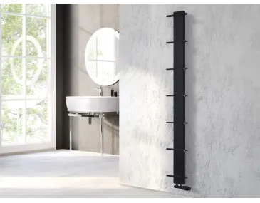 Uscător de prosoape de design LOJIMAX colecția CARETTA 1675x250 mm, Negru