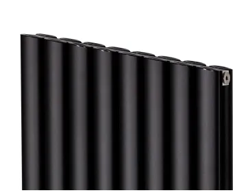 Calorifer decorativ LOJIMAX, colectie BELLA DOUBLE 300 mm. 286 mm. negru mat