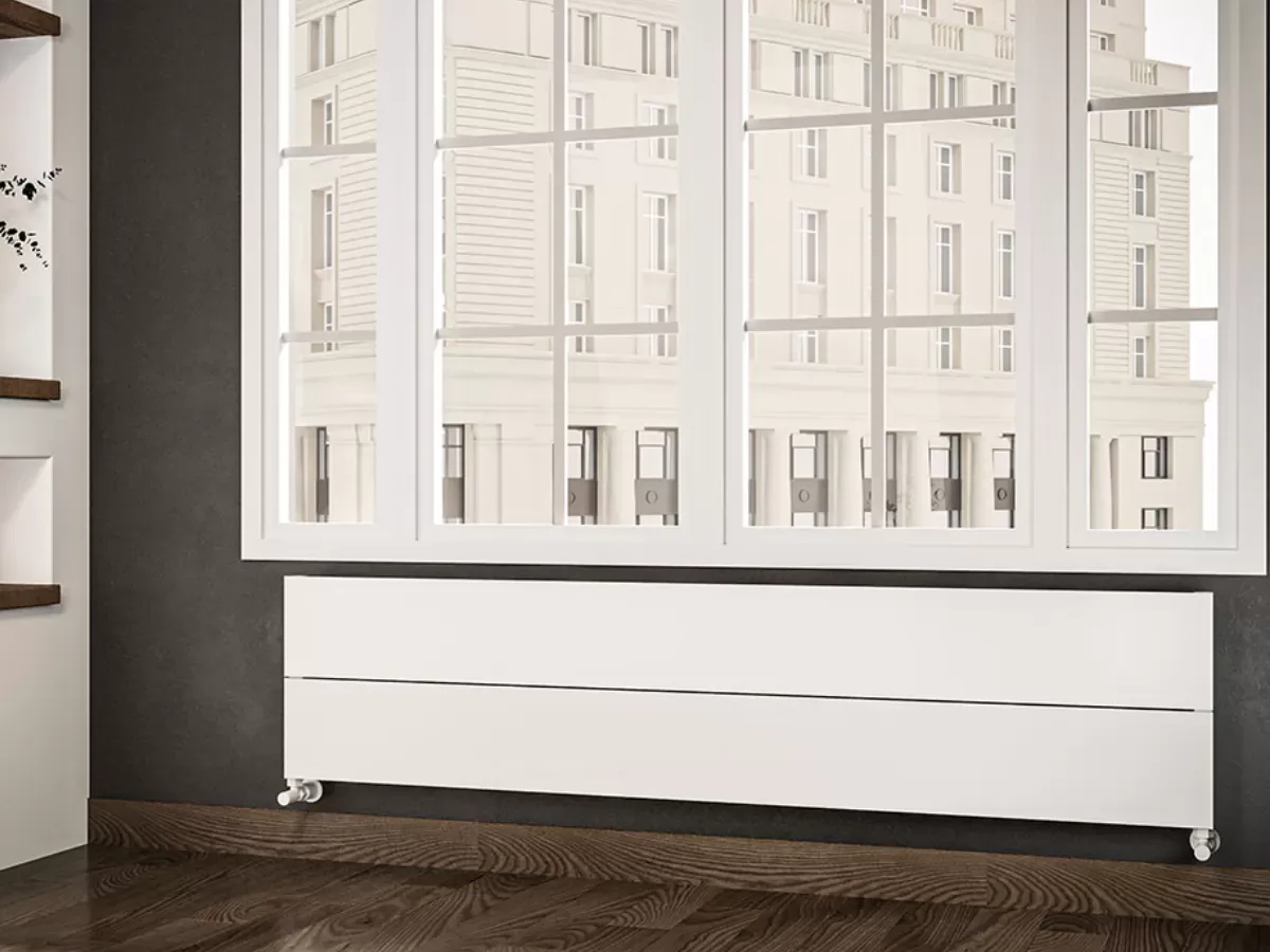 ALUMINUM HORIZONTAL RADIATOR WEI HRZ inaltimea 800 mm. latimea 404 mm. negru mat