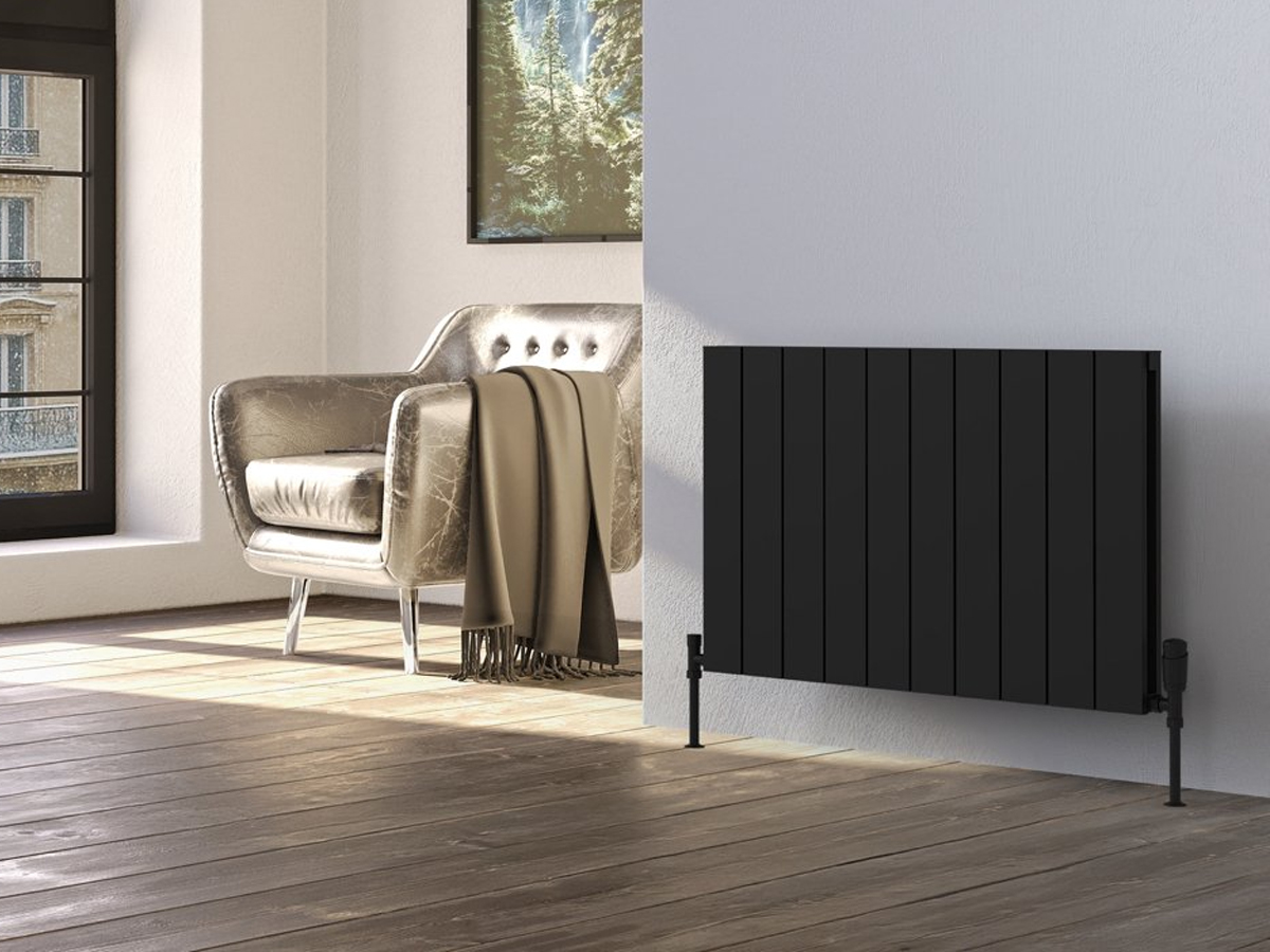 Calorifer decorativ  LOJIMAX colecția KALSEDON DOUBLE 500x1515 mm, Negru