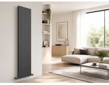 Calorifer decorativ CARISA, colecția MONZA DOUBLE, 1800x470 mm, ANTRACIT