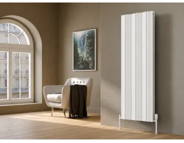 Radiator de design LOJIMAX colecția AMAZONITE DOUBLE 1000x412 mm, Alb