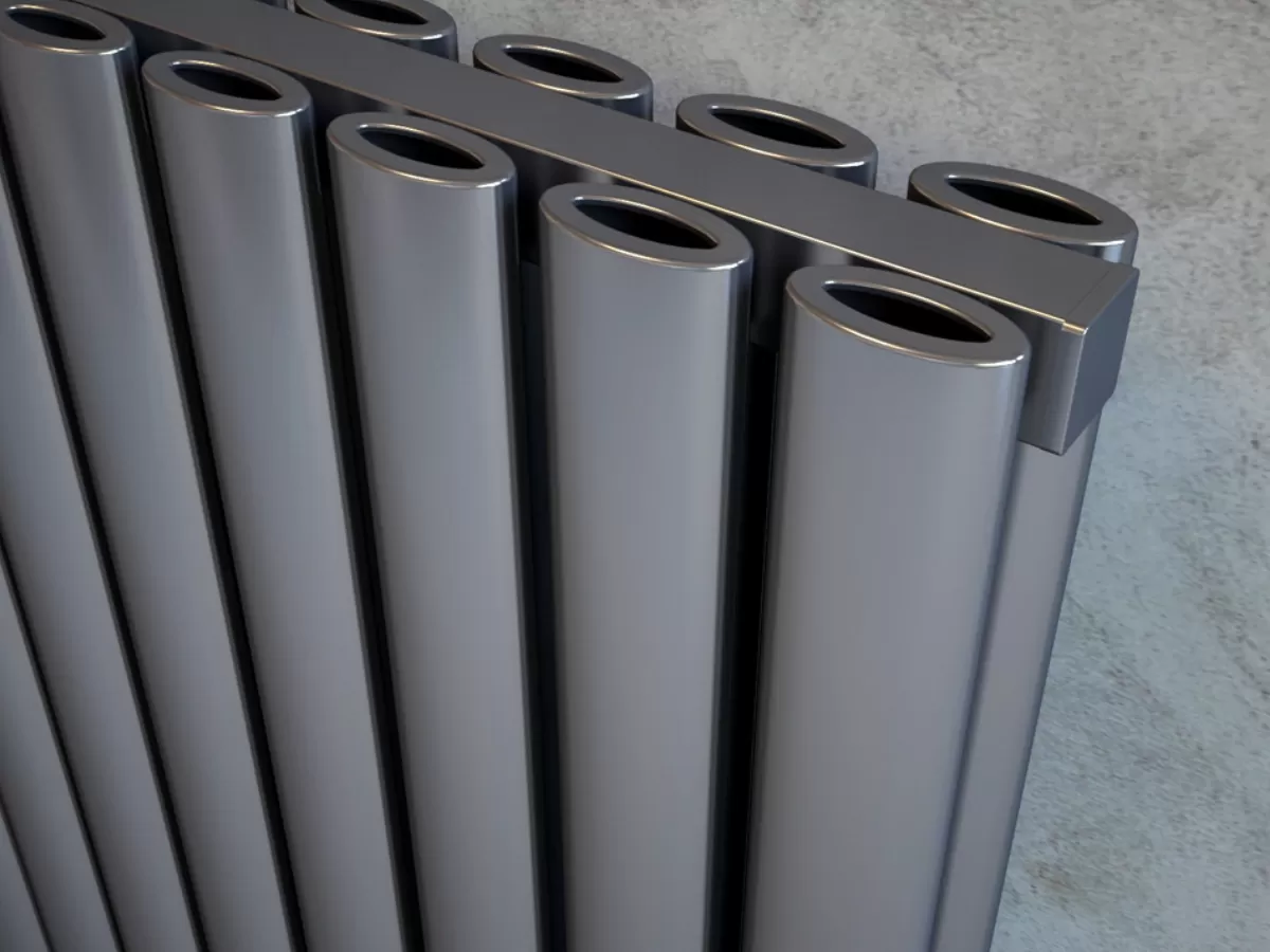 FLOOR STANDING ALUMINUM RADIATOR BELLA DOUBLE LUX высота 500 мм. ширина 1997 мм. белый мат