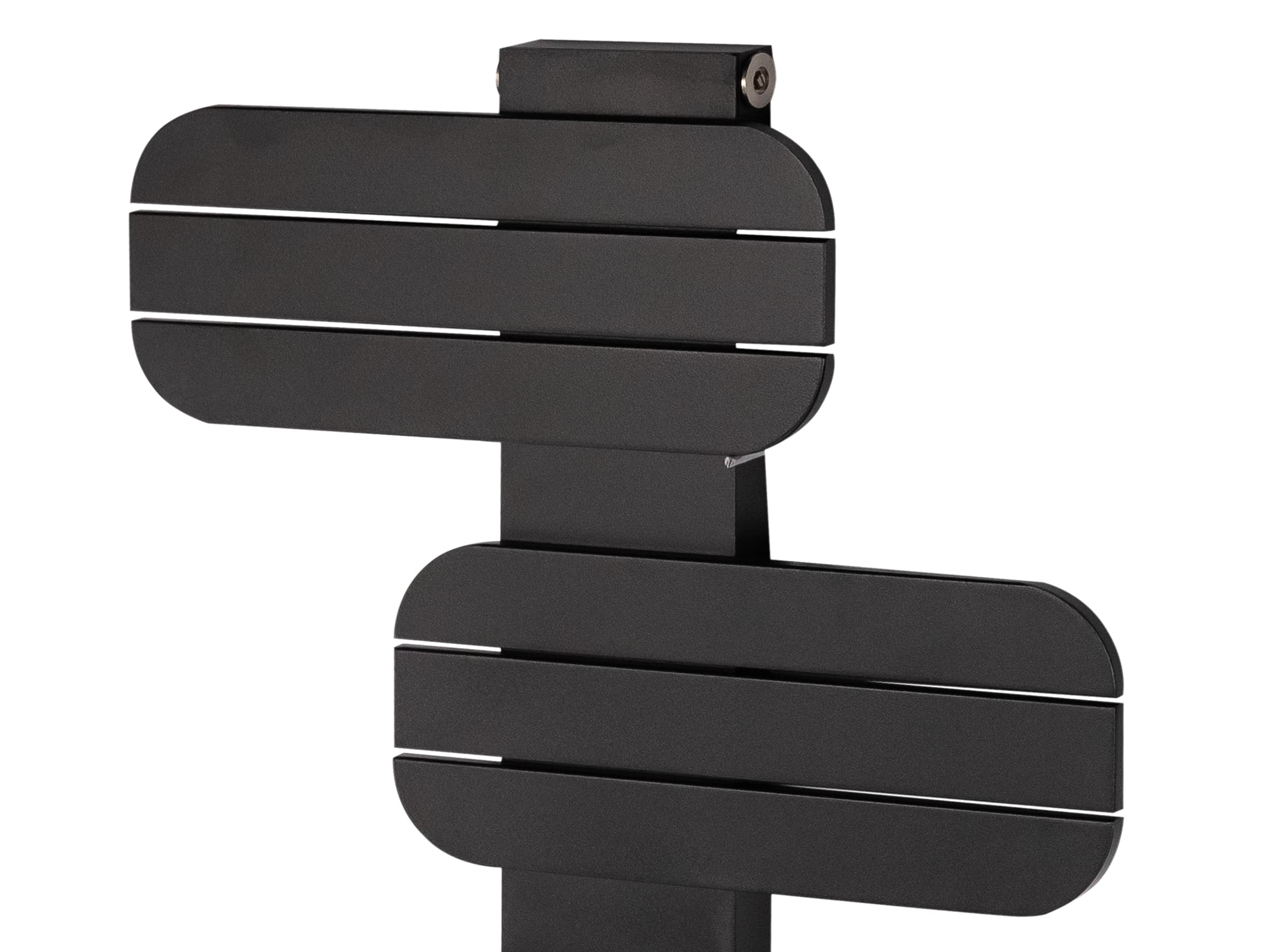 Uscător de prosoape decorativ LOJIMAX, colecția BAMITO Lățime 658 mm. Înălțime 500 mm. negru mat