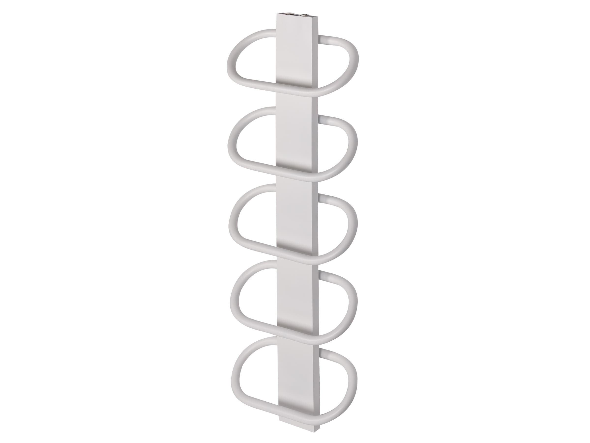 Uscător de prosoape decorativ LOJIMAX, colecția PEARL Lățime 530 mm. Înălțime 400 mm. alb mat