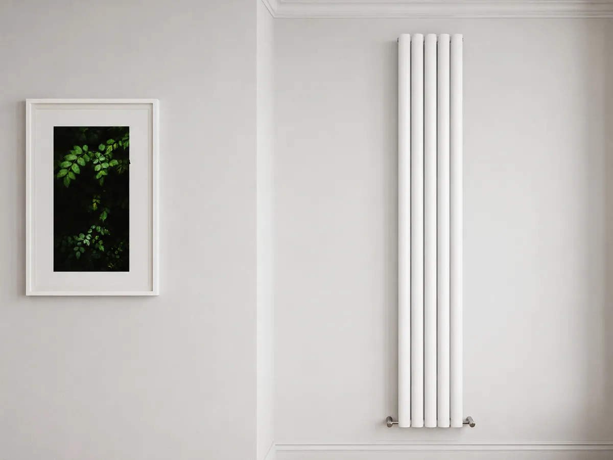 Radiator de design CARISA, colecția TALLIS DOUBLE, 1800x350 mm, ALB