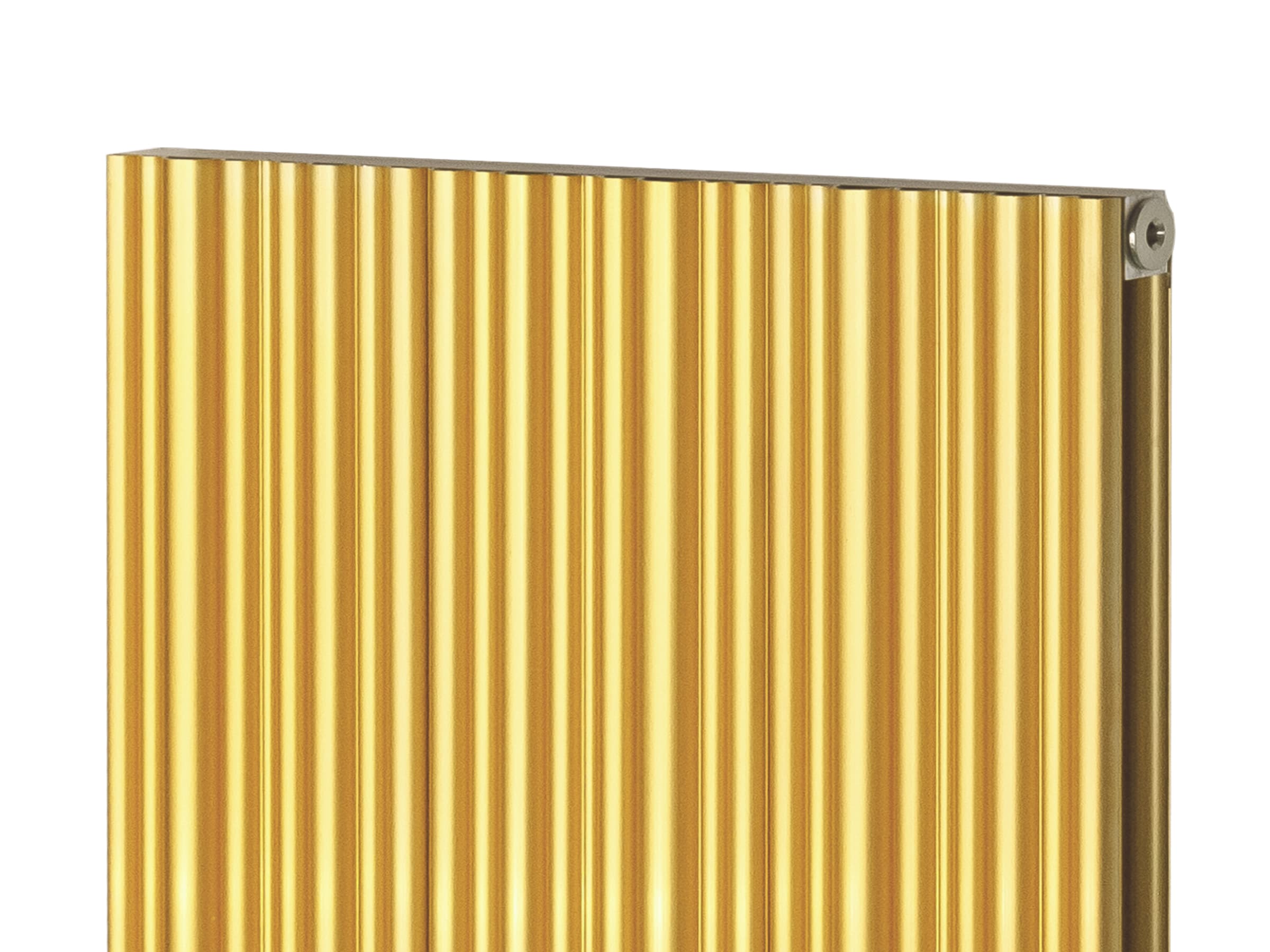 Calorifer decorativ LOJIMAX, colectia BAMBOO DOUBLE inaltimea 300 mm. latimea 239 mm. GOLD MATT ANODISING