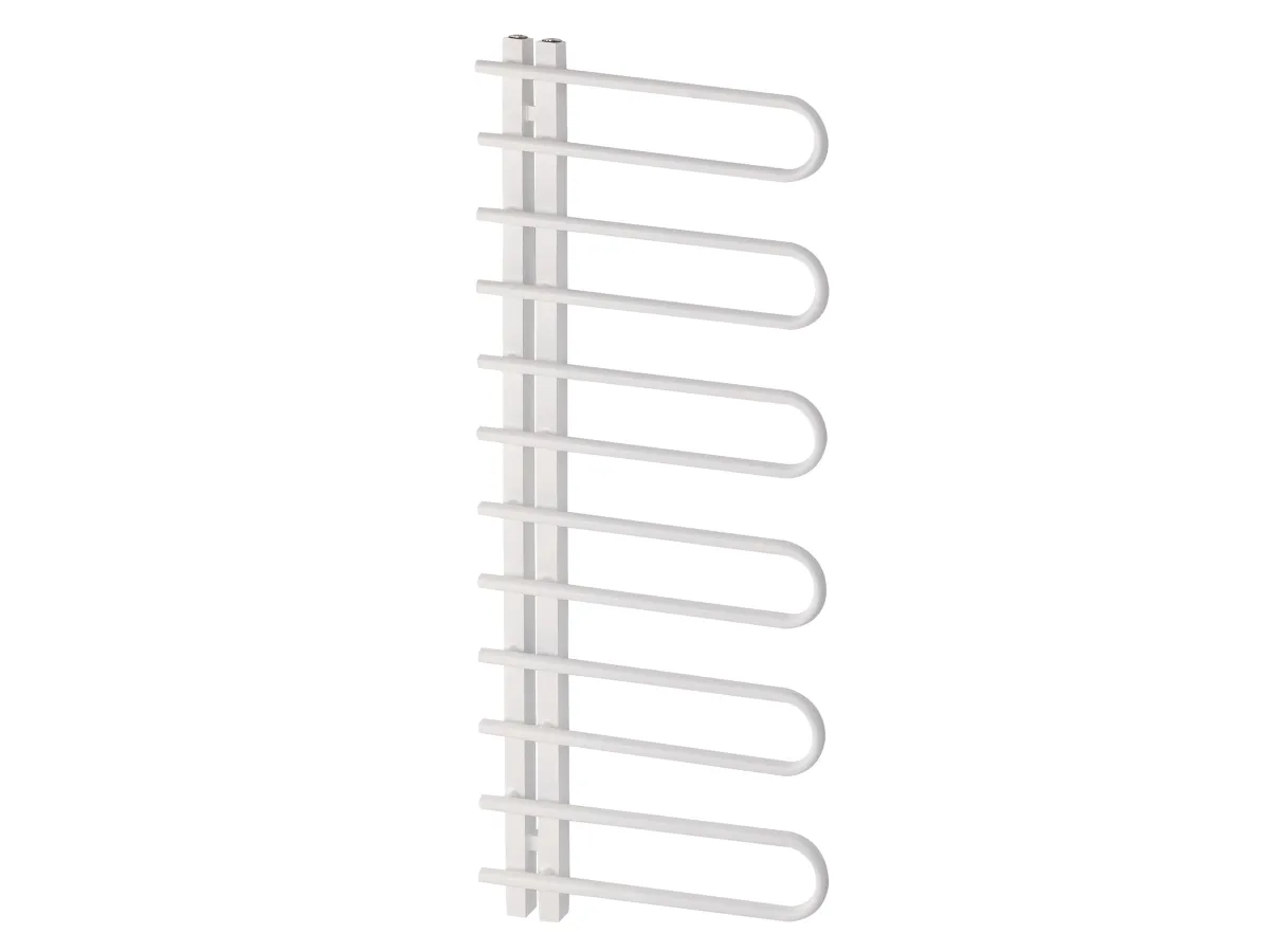 Uscător de prosoape de design LOJIMAX colecția CORTE 1200x500 mm, Alb