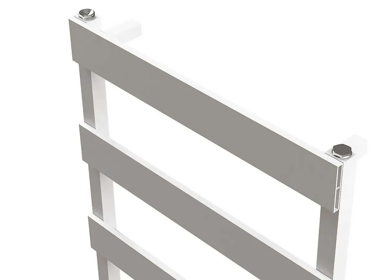 Uscător de prosoape de design CARISA, colecția NINOVA BATH, 1180x500 mm, ALB