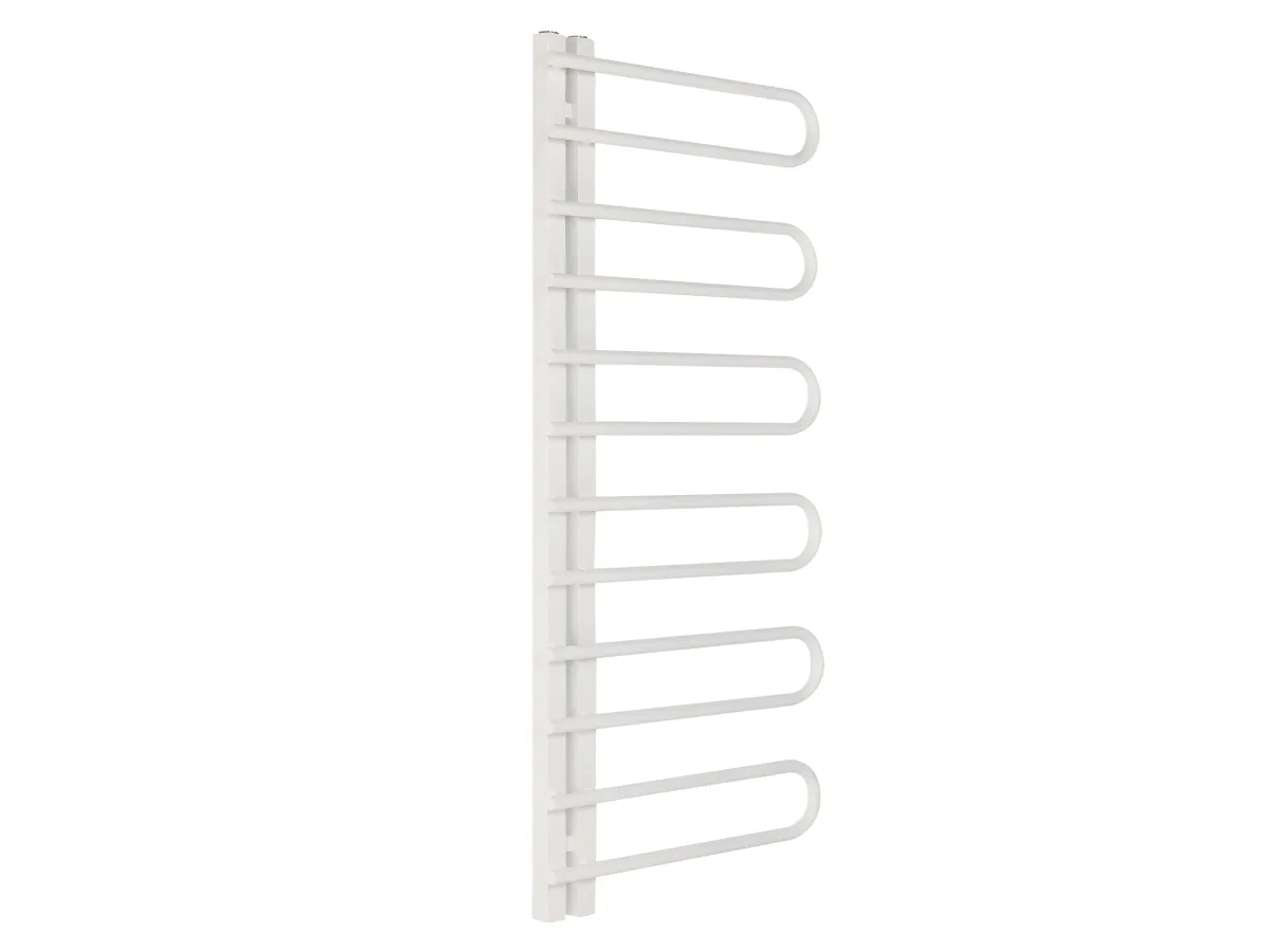Uscător de prosoape de design LOJIMAX colecția CORTE 1000x500 mm, Alb