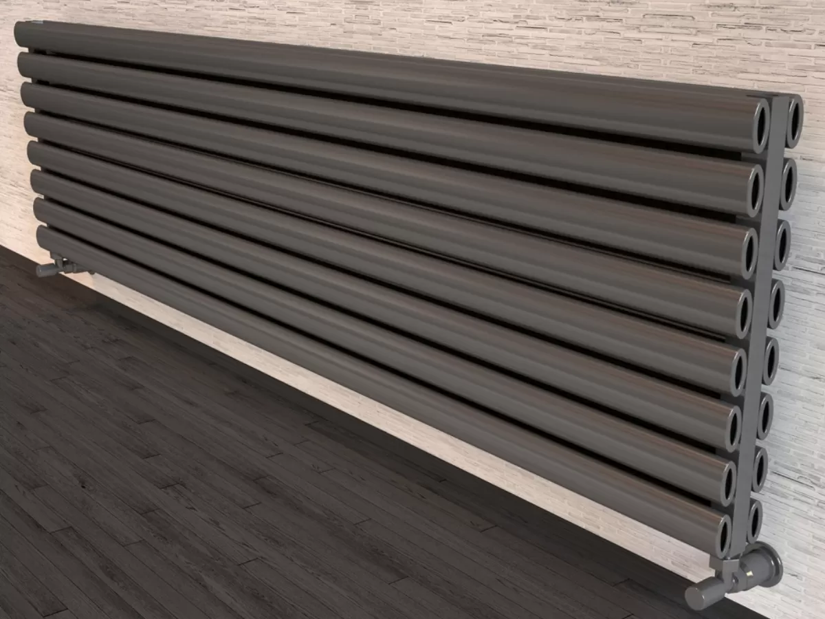 ALUMINUM HORIZONTAL RADIATOR BELLA DOUBLE HRZ inaltimea 800 mm. latimea 286 mm. alb mat