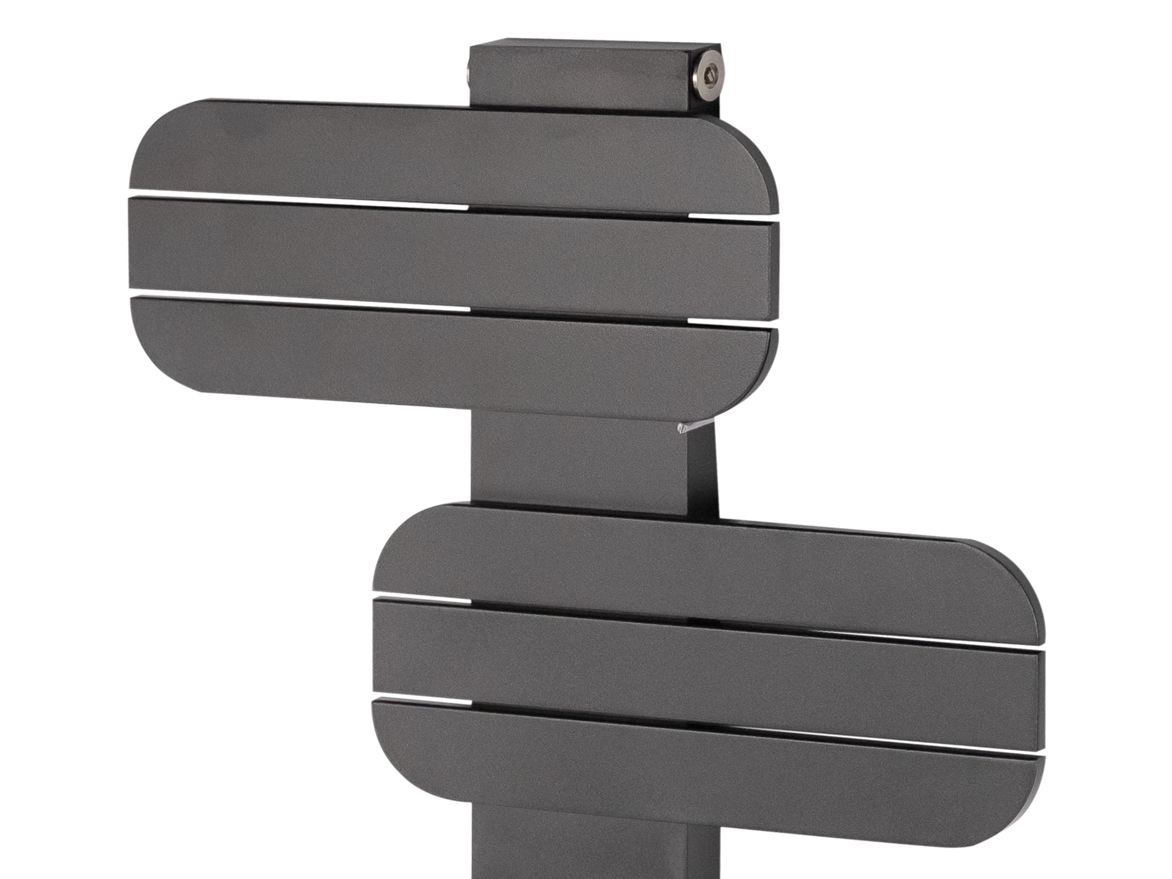 Uscător de prosoape decorativ LOJIMAX, colectia BAMITO inaltimea 452 mm. latimea 600 mm. antracit mat