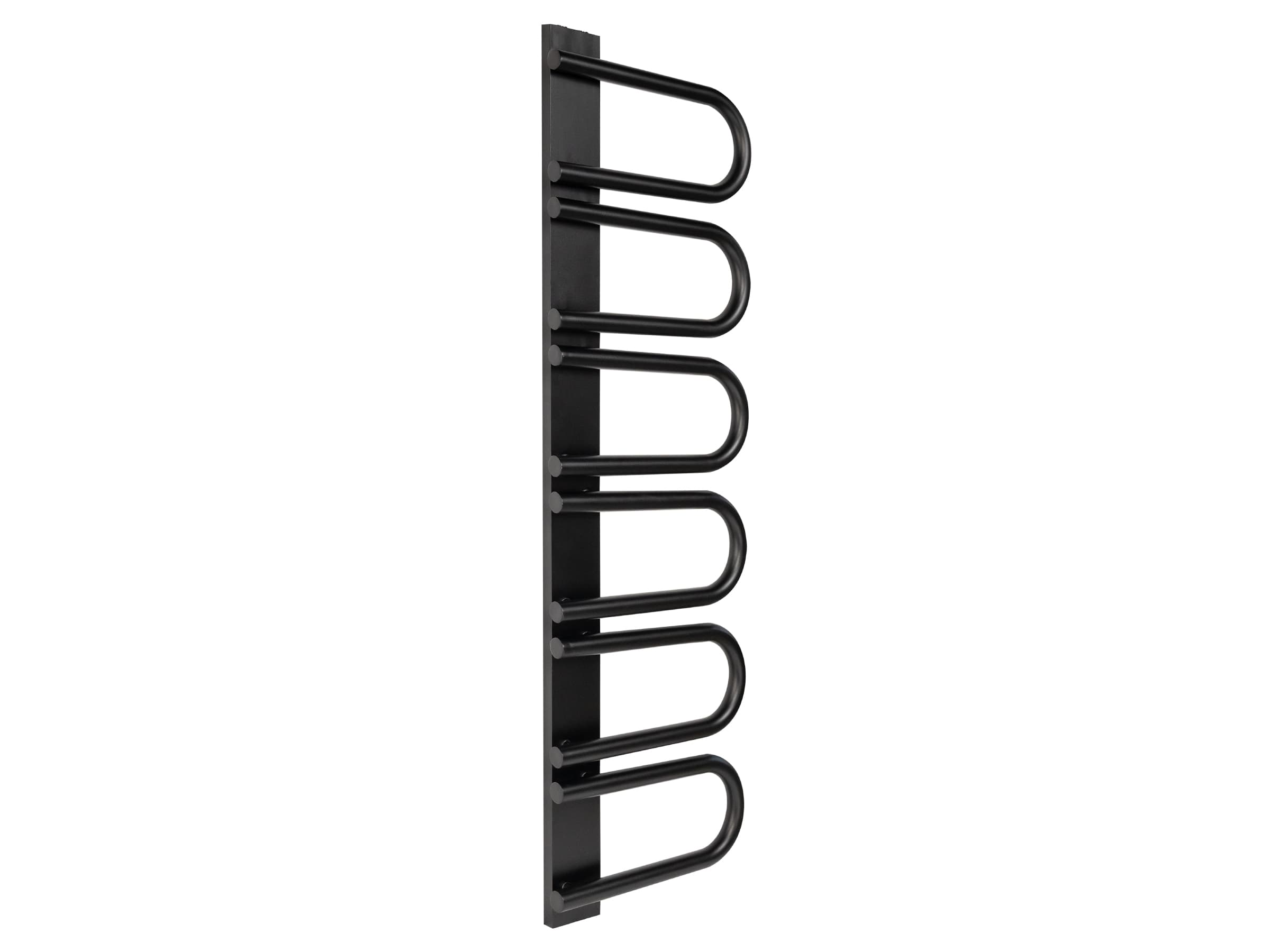 Дизайнерский полотенцесушитель LOJIMAX, коллекция PANA Ширина 345 мм. Высота 520 мм. черный мат