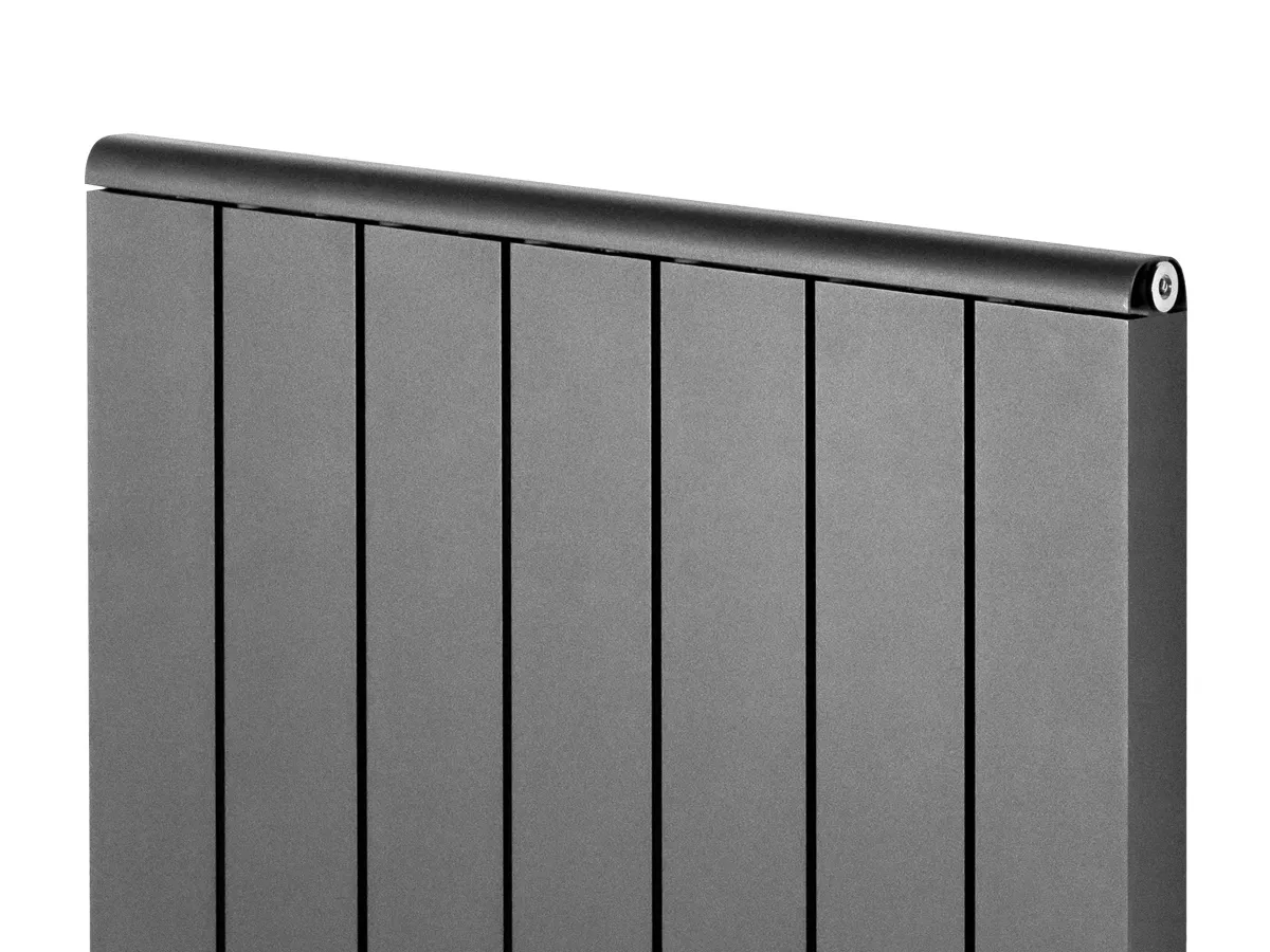 Дизайнерский радиатор LOJIMAX коллекция LOVA LINE 1400x400 мм, Антрацит 