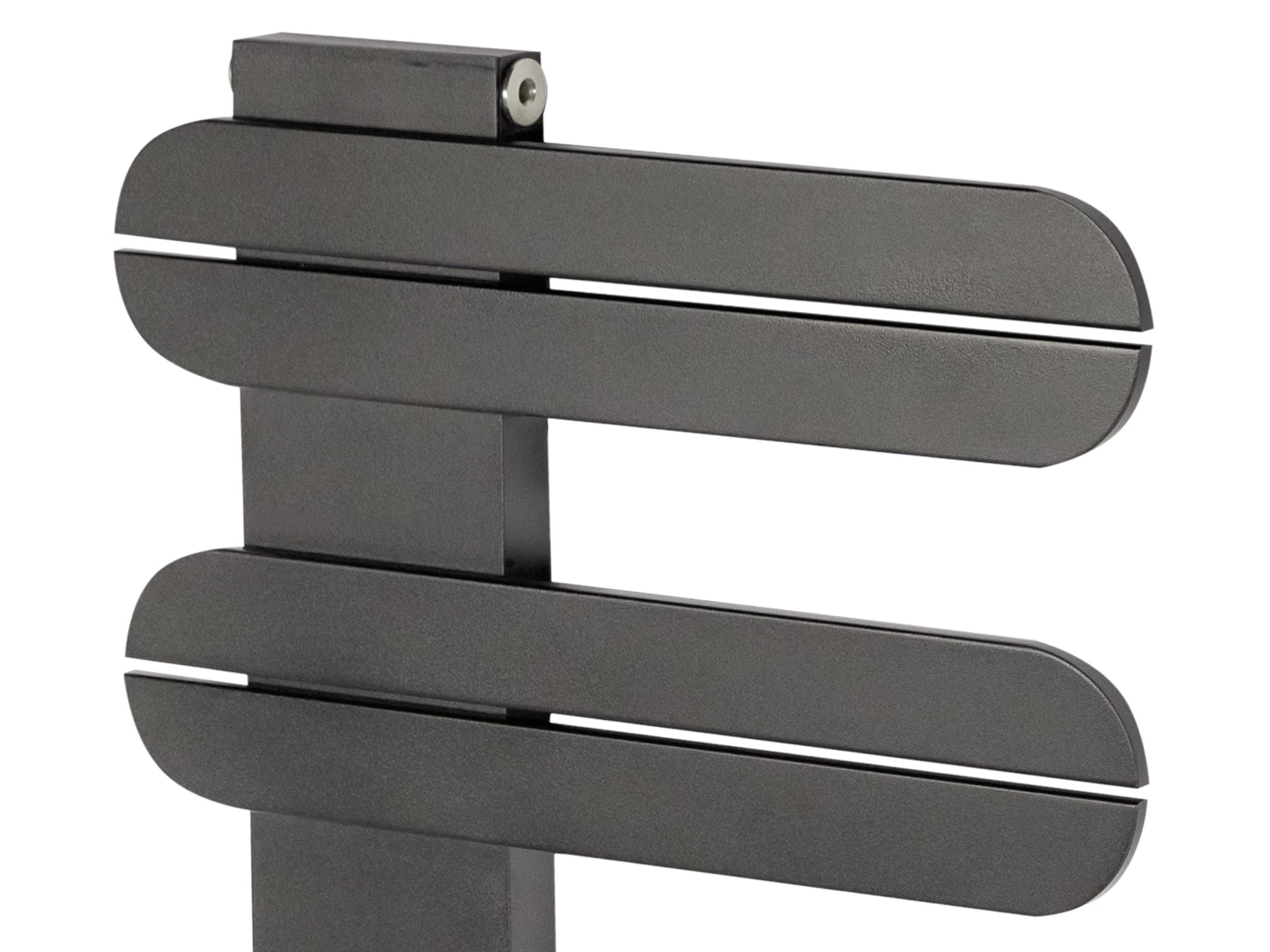 Дизайнерский полотенцесушитель LOJIMAX, коллекция LINEA Высота 195 мм. Ширина 400 мм. антрацит мат