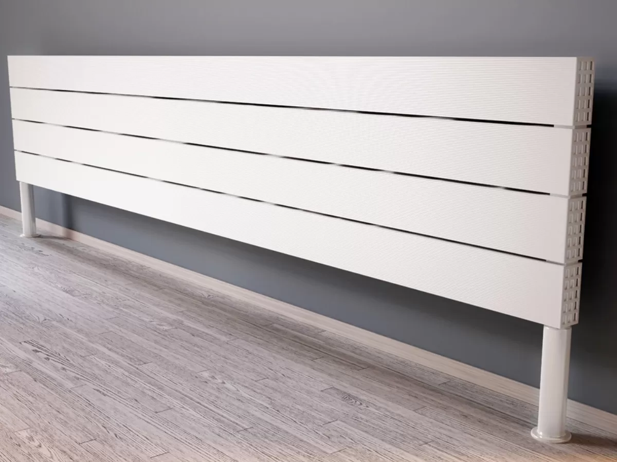 ALUMINUM HORIZONTAL RADIATOR BIANCO HRZ inaltimea 900 mm. latimea 332 mm. alb mat