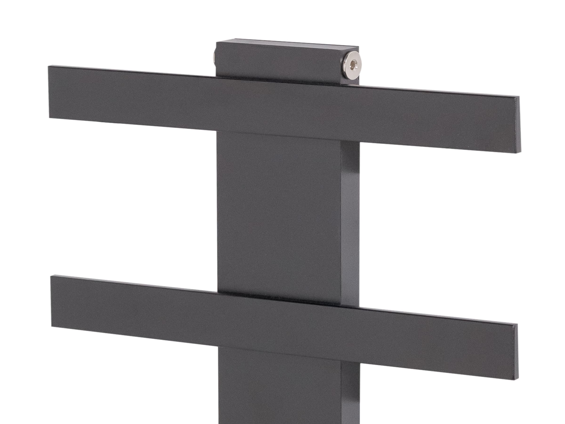 Дизайнерский полотенцесушитель LOJIMAX, коллекция ALBATROS STYLE Высота 340 мм. Ширина 450 мм. антрацит мат