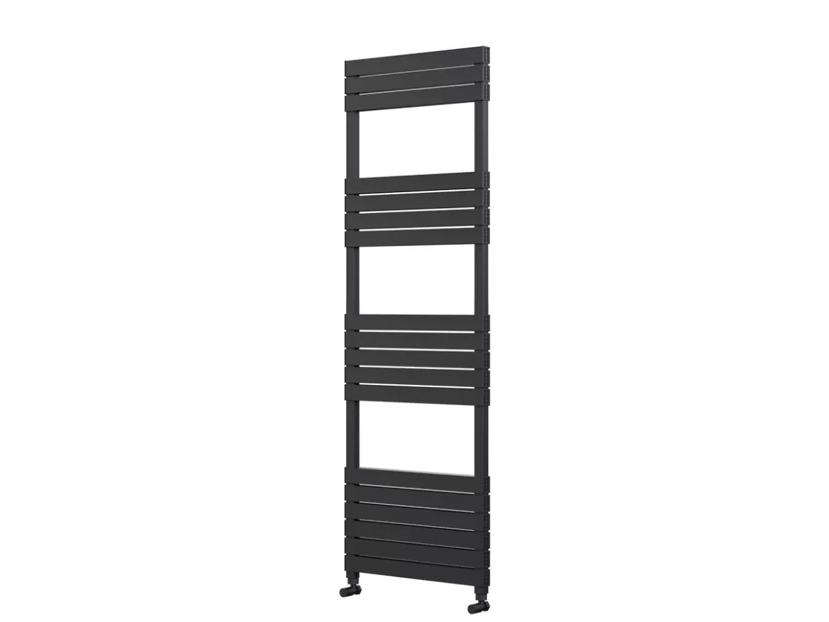 Uscător de prosoape decorativ LOJIMAX, colecția ELEGANT PLUS Lățime 300 mm. Înălțime 790 mm. alb mat