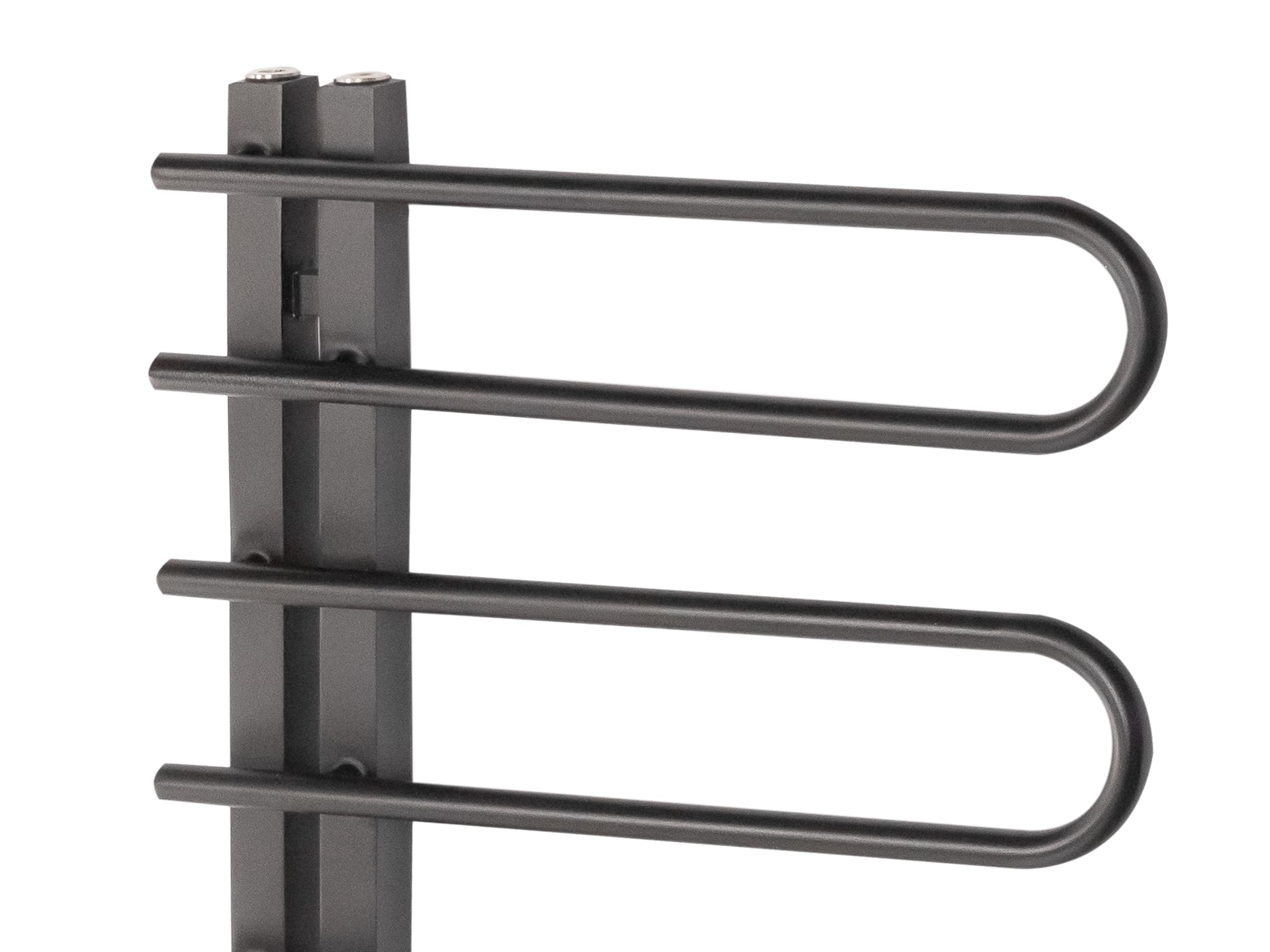 Дизайнерский полотенцесушитель LOJIMAX, коллекция CORTE Высота 400 мм. Ширина 500 мм. антрацит мат