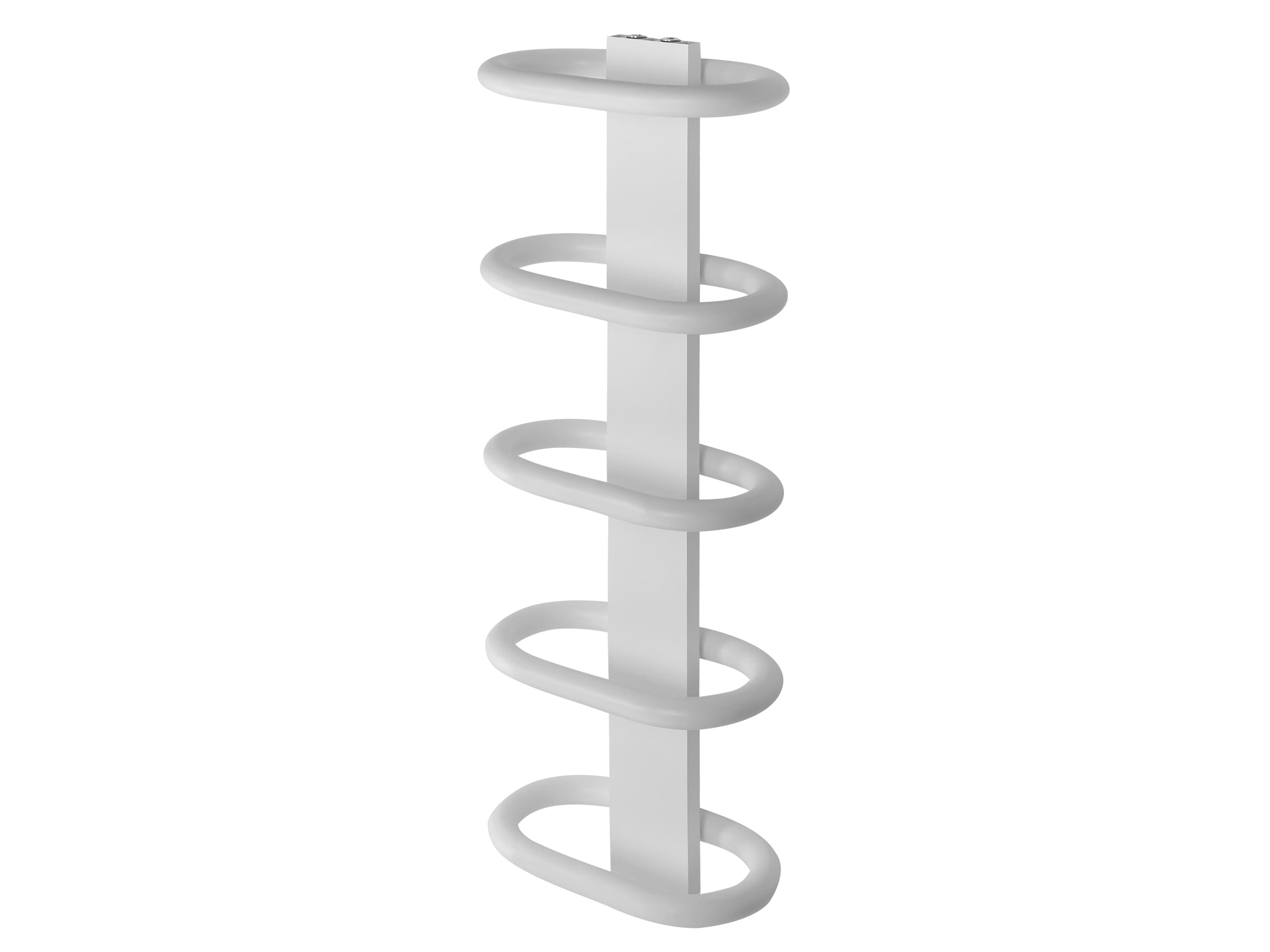 Uscător de prosoape decorativ LOJIMAX, colecția TEOS Lățime 390 mm. Înălțime 400 mm. alb mat