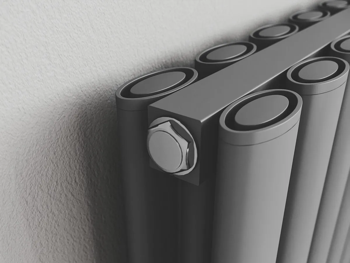 Radiator de design CARISA, colecția TALLIS DOUBLE, 1800x410 mm, ANTRACIT