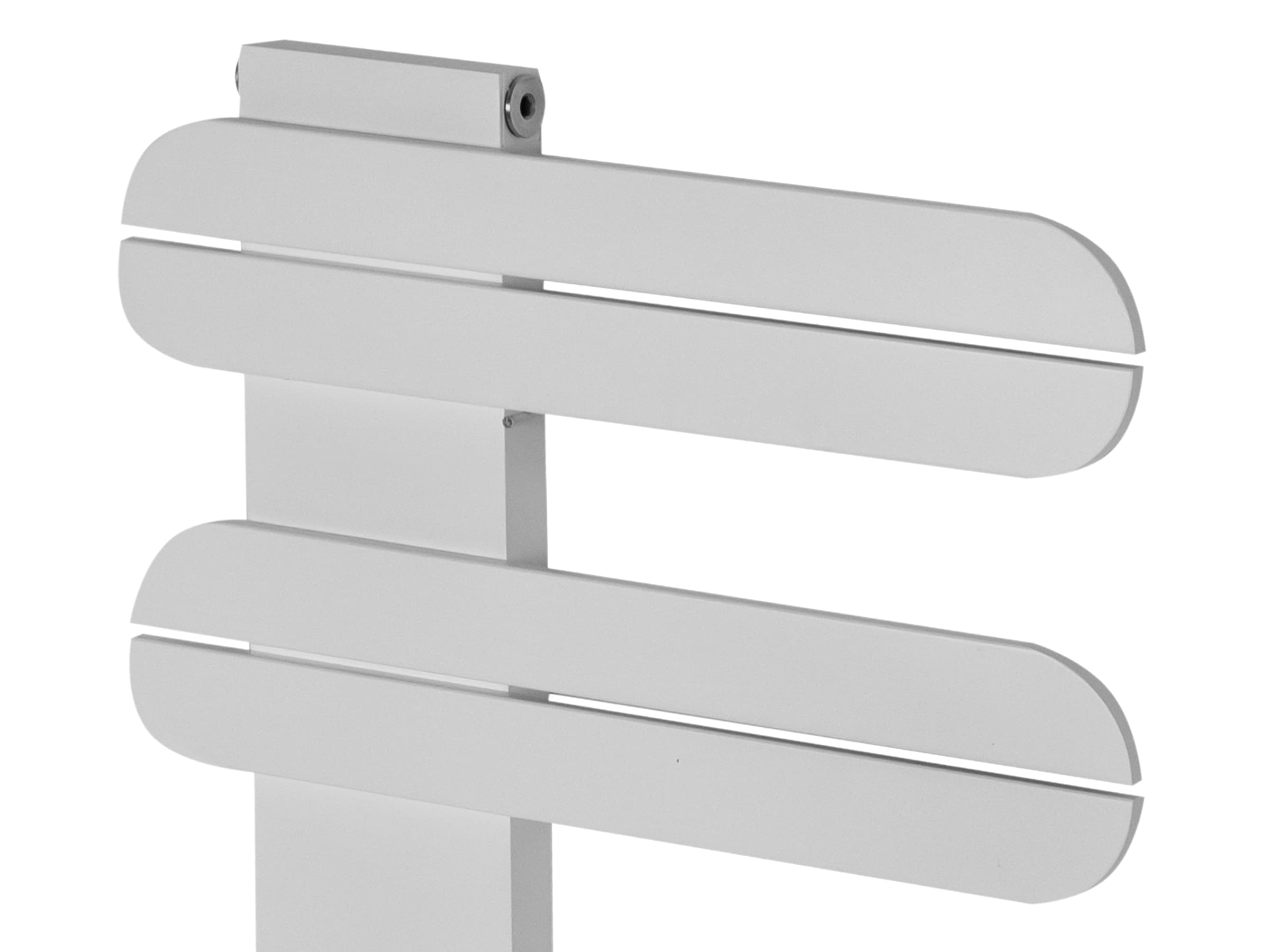 Uscător de prosoape decorativ LOJIMAX, colecția LINEA Lățime 195 mm. Înălțime 400 mm. alb mat