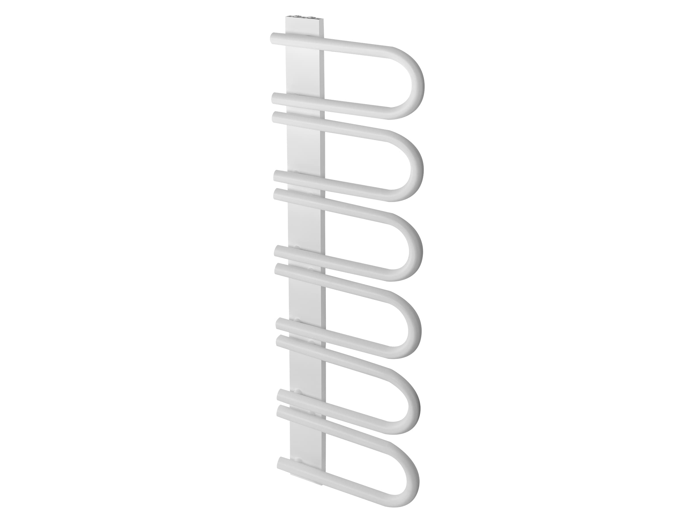 Uscător de prosoape decorativ LOJIMAX, colecția PANA Lățime 345 mm. Înălțime 520 mm. alb mat