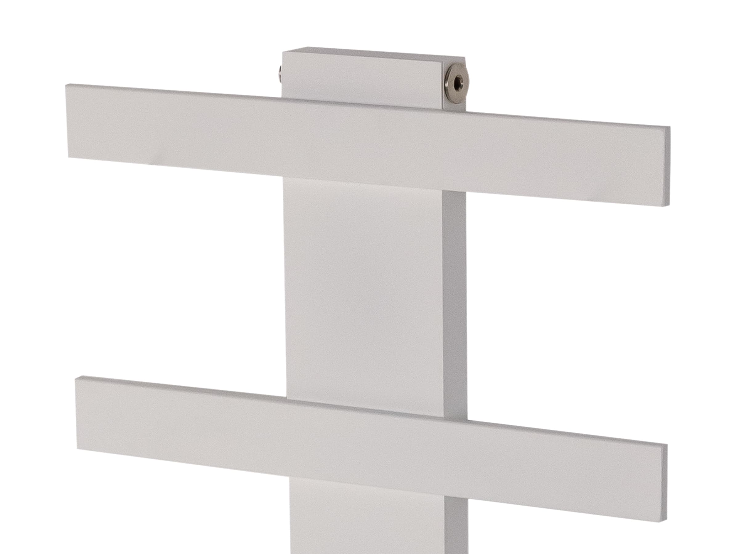 Uscător de prosoape decorativ LOJIMAX, colecția ALBATROS STYLE Lățime 340 mm. Înălțime 450 mm. alb mat