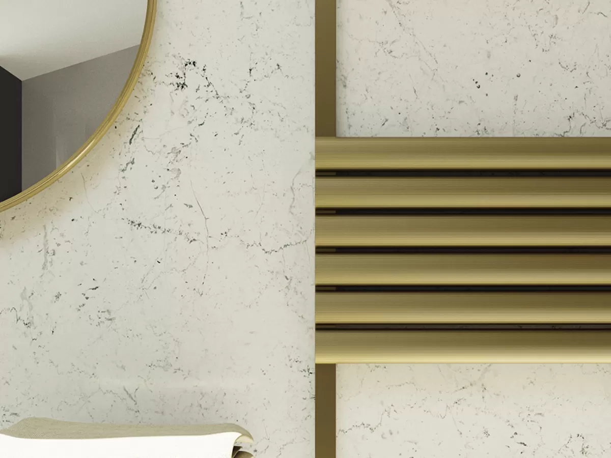 Uscător de prosoape decorativ LOJIMAX, colecția RUBY PLUS Lățime 300 mm. Înălțime 650 mm. negru mat
