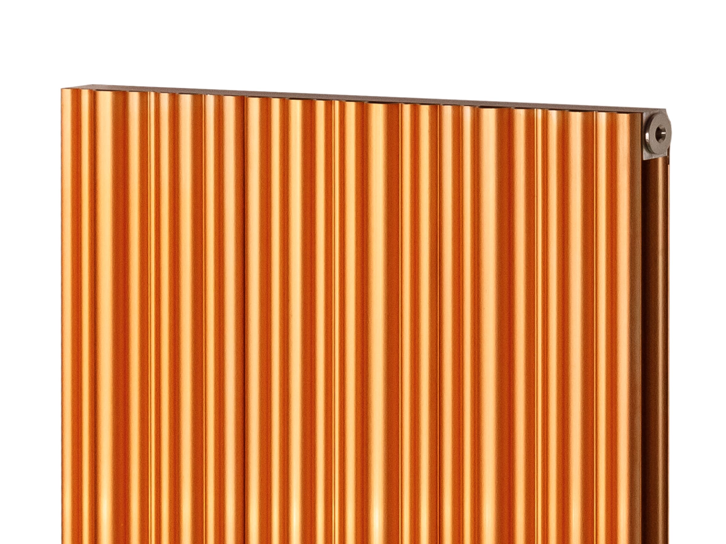 Calorifer decorativ LOJIMAX, colectia BAMBOO DOUBLE inaltimea 300 mm. latimea 239 mm. COPPER MATT ANODISING