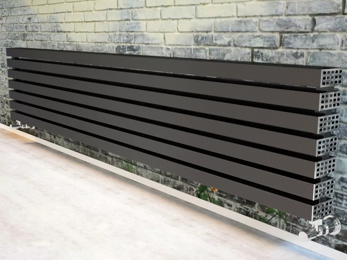 ALUMINUM HORIZONTAL RADIATOR OPAL PLUS HRZ inaltimea 800 mm. latimea 294 mm. alb mat