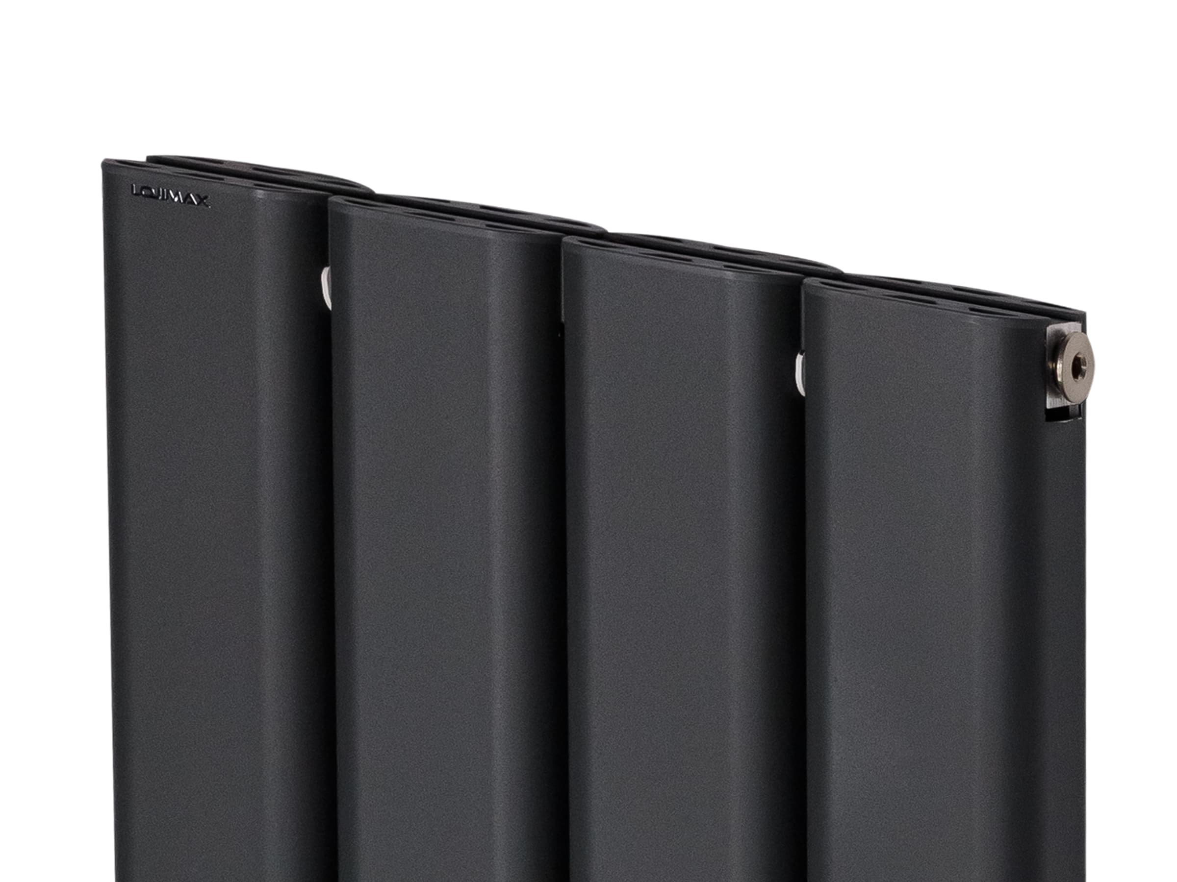 Дизайнерский радиатор LOJIMAX, коллекция  DIAMOND DOUBLE высота 1800 мм. ширина 796 мм. антрацит мат