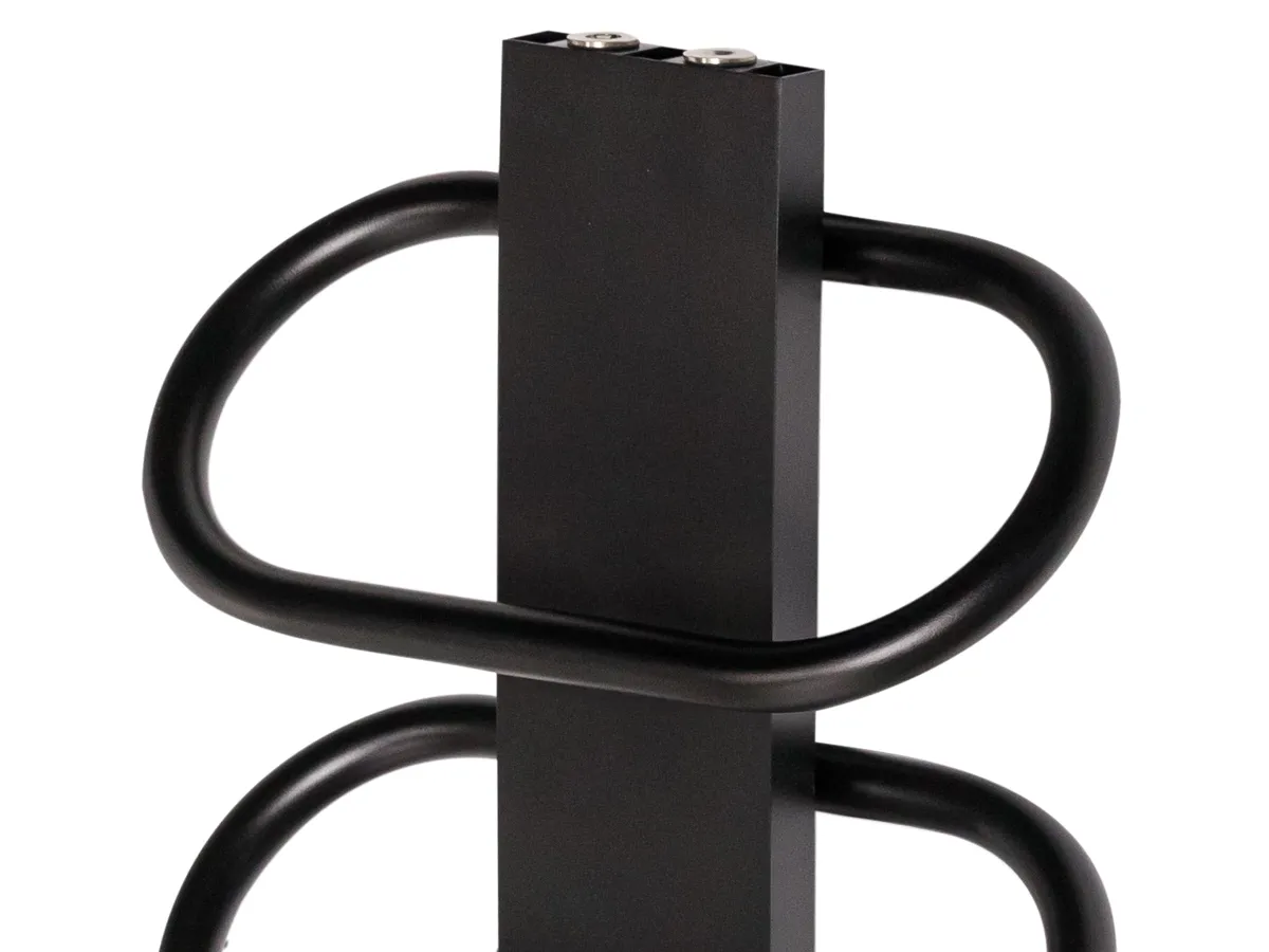 Uscător de prosoape de design LOJIMAX colecția PEARL 1010x400 mm, Negru