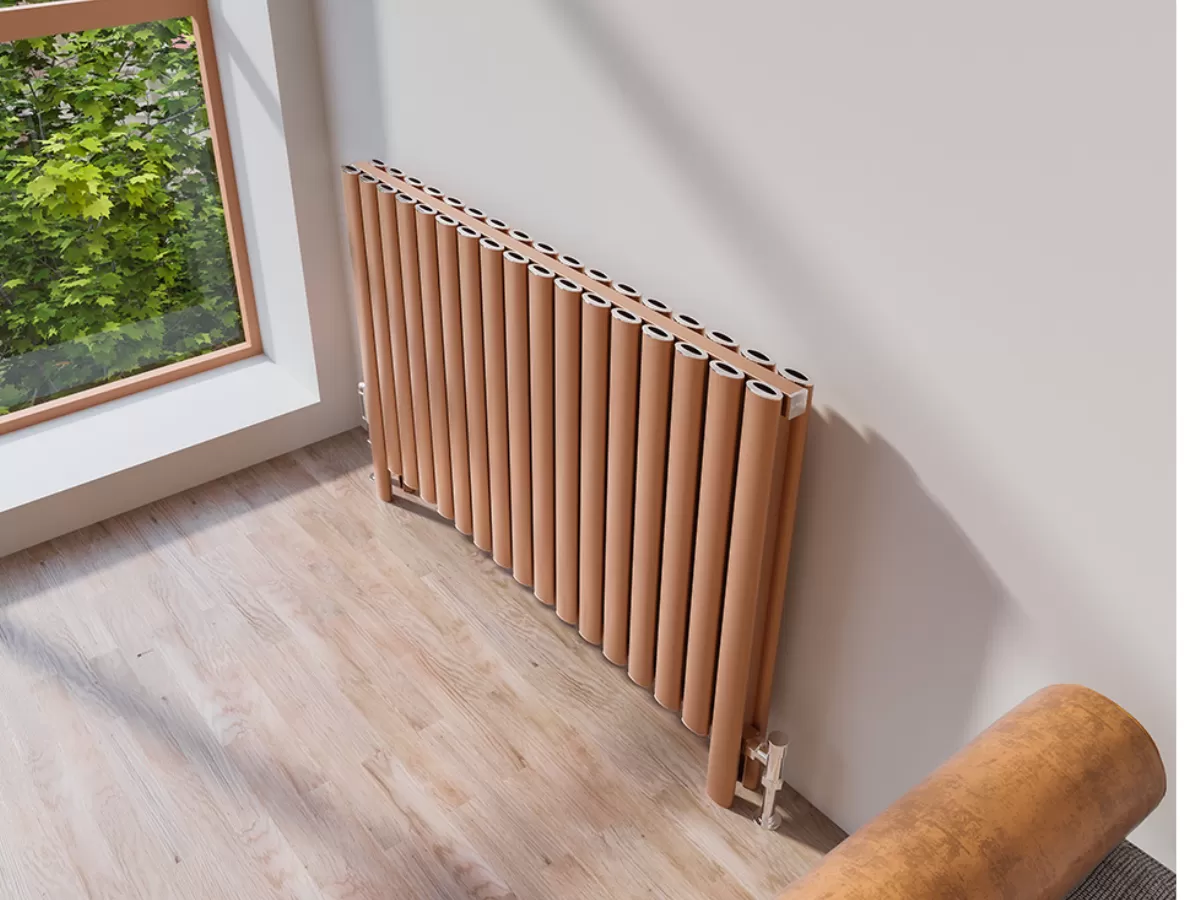 ALUMINUM HORIZONTAL RADIATOR BELLA DOUBLE HRZ inaltimea 800 mm. latimea 286 mm. alb mat