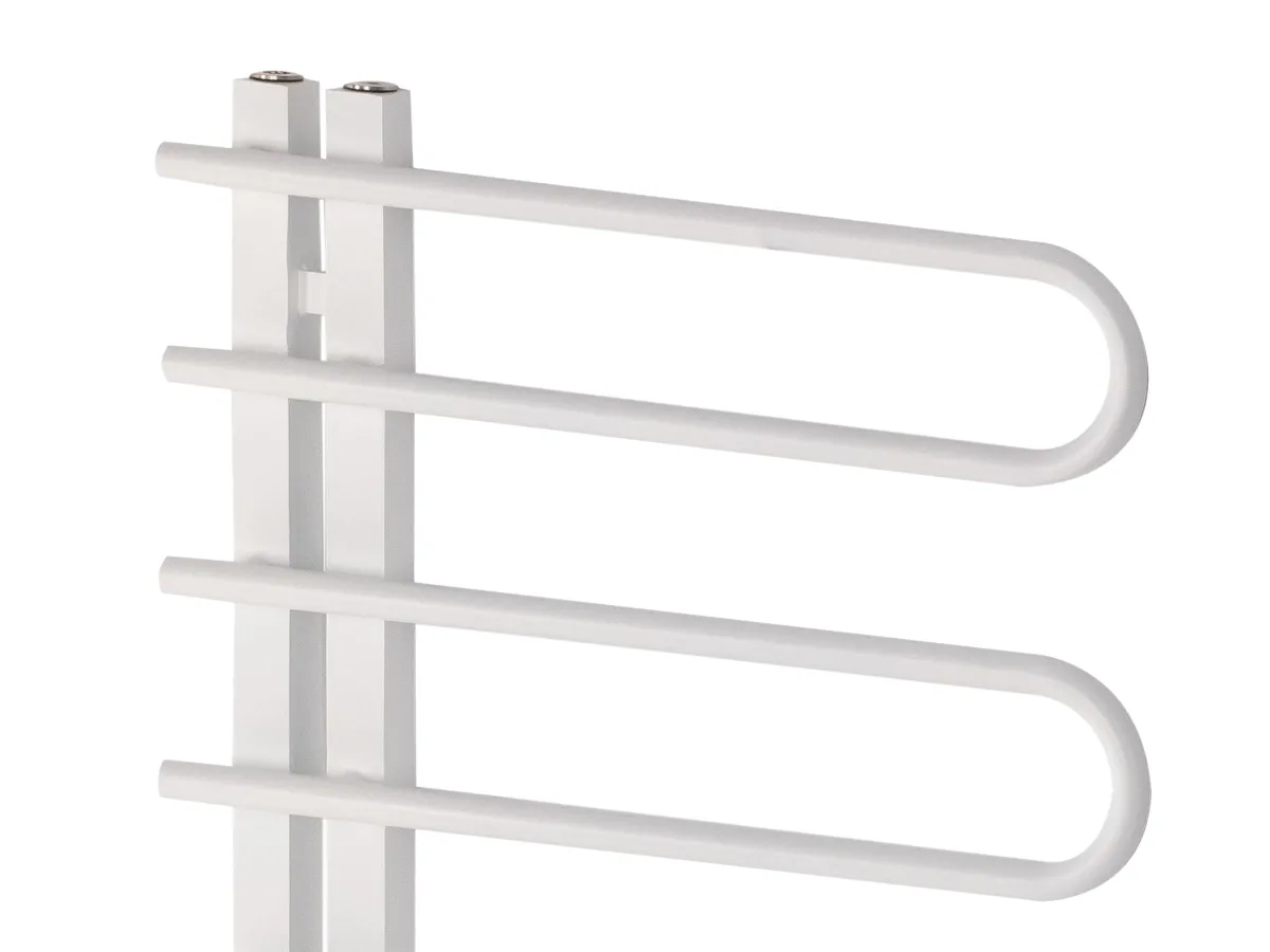 Uscător de prosoape de design LOJIMAX colecția CORTE 1000x500 mm, Alb