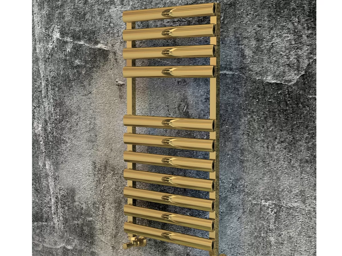 Uscător de prosoape decorativ LOJIMAX, colecția TALIA PLUS Lățime 400 mm. Înălțime 1200 mm. alb mat