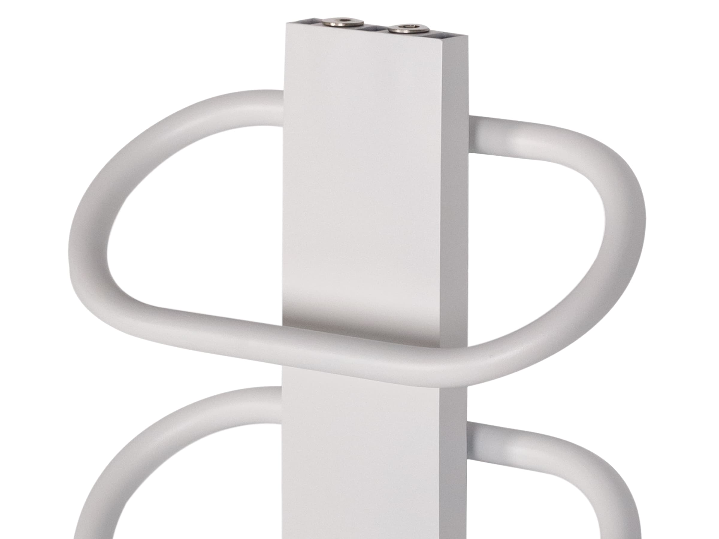 Uscător de prosoape decorativ LOJIMAX, colecția PEARL Lățime 530 mm. Înălțime 400 mm. alb mat