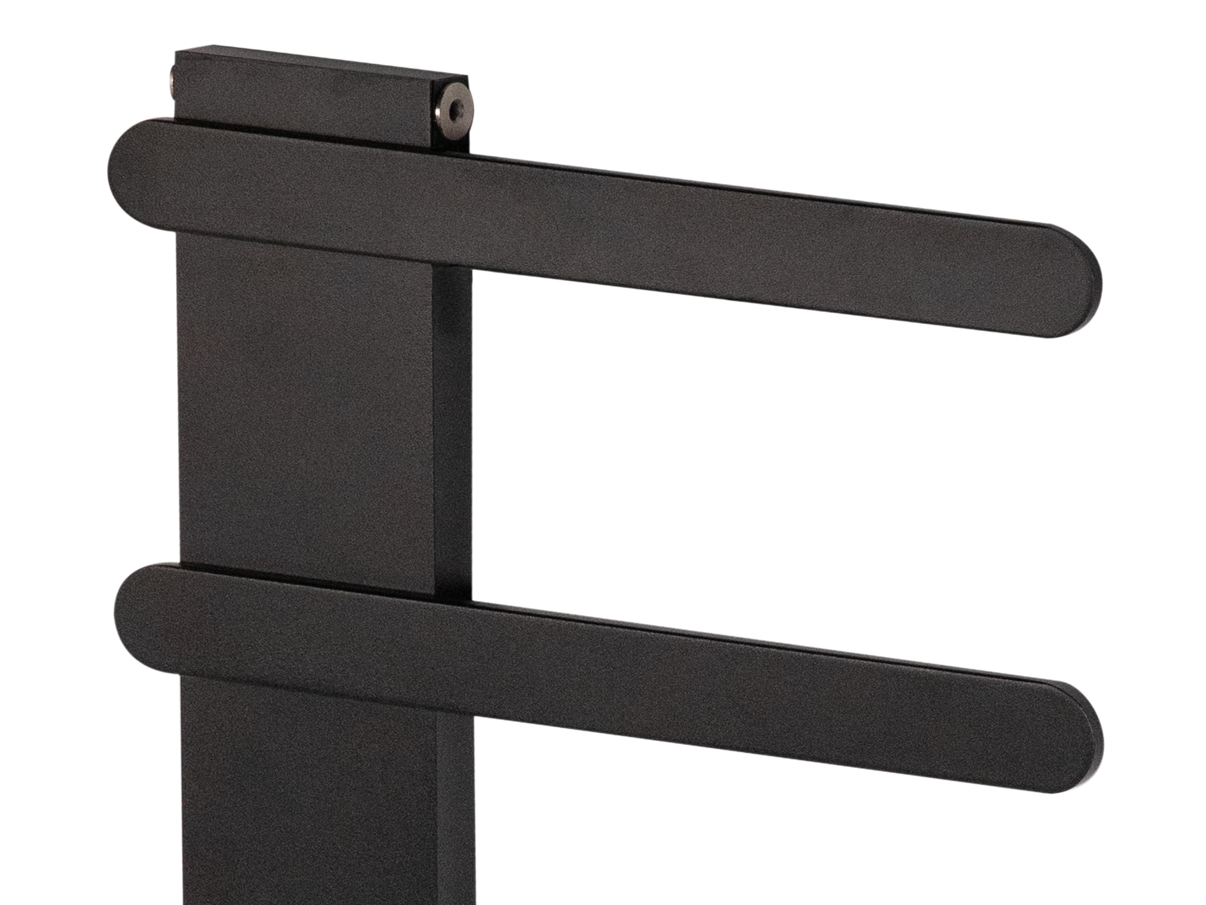 Uscător de prosoape decorativ LOJIMAX, colecția NUMMO STYLE Lățime 940 mm. Înălțime 450 mm. negru mat